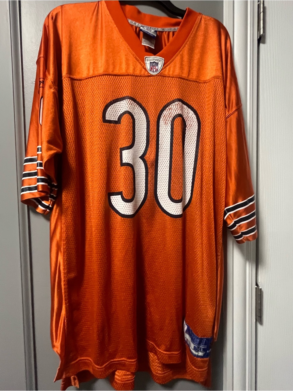 NFL Orange Men’s #30 Game Jersey with White Numbers